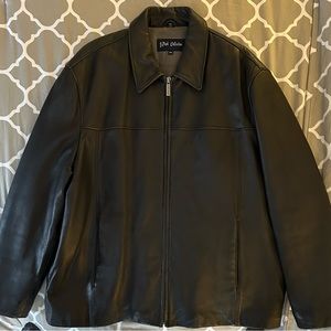 J Park Mens Leather Jacket